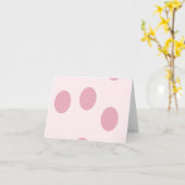 Carte Blush dots on pink (Fleur jaune)