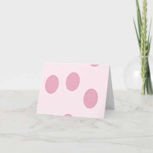 Carte Blush dots on pink (Devant)