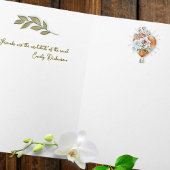 Carte Blush Floral Heart with Baroque Plaster Texture