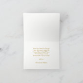 Carte Blush moderne | MERCI MARIAGE or floral (Intérieur)