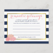 Carte Blush Peony Fête des mariées Idées de vacanc (Devant)