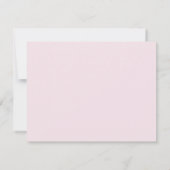 Carte Blush Pink and Gold Scallop Modern Note (Dos)