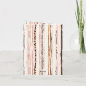 Carte Blush Pink Cream Brown Leopard Animal Thank You (Dos)