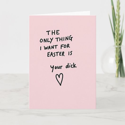 Carte Blush Pink Desire Greeting Card (Devant)