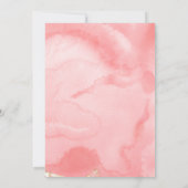 Carte Blush Pink Gold Fairytale Wedding showers Invitati (Dos)