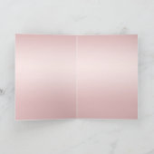 Carte Blush Pink Ombre Glitzy Parties scintillant Étince (Intérieur)
