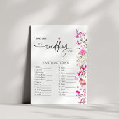 Carte Blush Ruby Rose Mariage Vows Instructions jeu