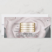 Carte Blush White Rose Modern Marble Certificat cadeau (Dos)