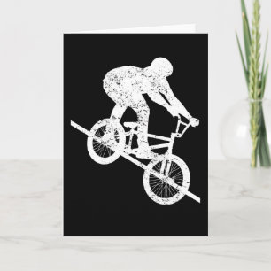 Carte BMX Bike Rider Railing Grind Retro Cadeau