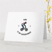 Carte BMX est ma superpuissance (Fleur jaune)