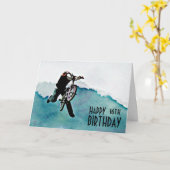 Carte BMX Freestyle Bicycle (Fleur jaune)