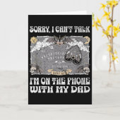 Carte Board Sorry I Can't Talk I'm On The Phone With My  (Fleur jaune)