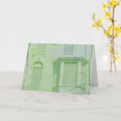 Carte Boarded Windows Art numérique Vert Toutes les occa (Fleur jaune)