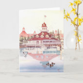 CARTE BOATHOUSE DE CORONADO, CORONADO, LA CALIFORNIE (Fleur jaune)