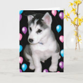 Carte Bob et ballons (Fleur jaune)