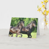 Carte Bob Langrish | Deux Frères Coureurs Ensemble (Fleur jaune)