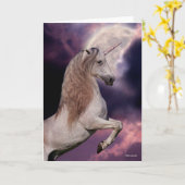 Carte Bob Langrish | Élevage de licorne grise (Fleur jaune)