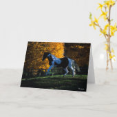 Carte Bob Langrish | Paint Horse Runn Automne (Fleur jaune)