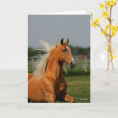 Carte Bob Langrish | Palomino Tennesee Walker Headshot (Fleur jaune)