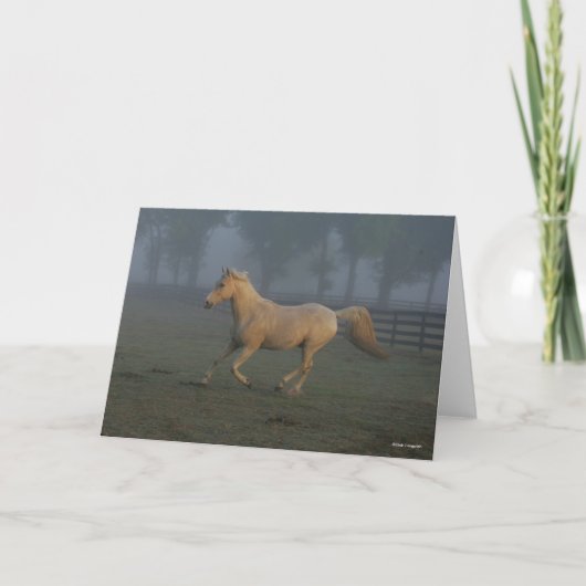 Carte Bob Langrish | Palomino Tennessee Walker dans Mist (Devant)