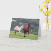 Carte Bob Langrish | Welsh Pony Mare and Foie Standing (Fleur jaune)