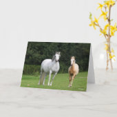 Carte Bob Langrish | Welsh Pony Mare et Foie (Fleur jaune)