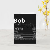 Carte Bob Nutrition Funny Birthday D Name Gif (Fleur jaune)