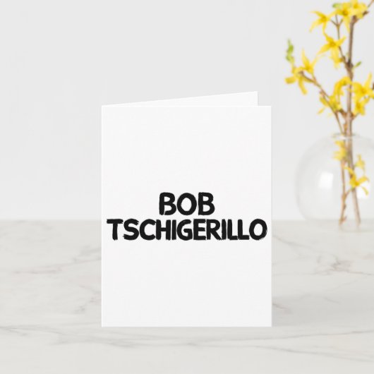 Carte Bob Tschigerillo 1 (Fleur jaune)