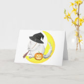 Carte Bobo the chinchilla halloonween (Fleur jaune)