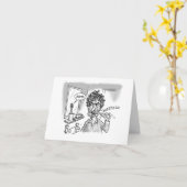 Carte Bob's unhappy toothbrush (Fleur jaune)