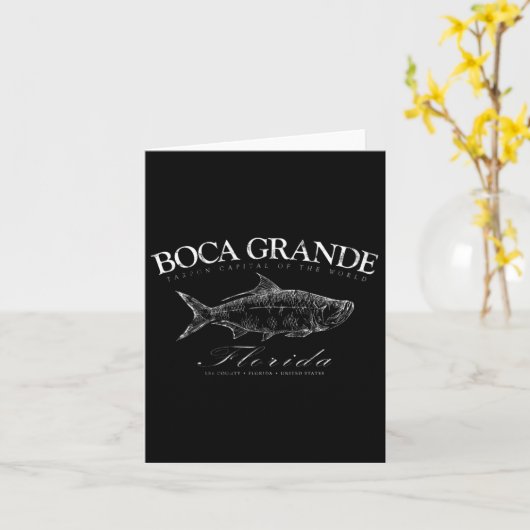 Carte Boca Grande Capitale Du Tarpon Du Monde Gasparilla (Fleur jaune)