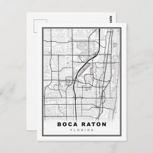 Carte Boca Raton (Devant / Derrière)