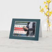 Carte Bocce Ball Score Anniversaire (Fleur jaune)