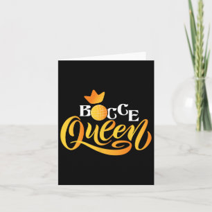Carte Bocce Queen - Pelouse Bowling Game Boule Byll Game