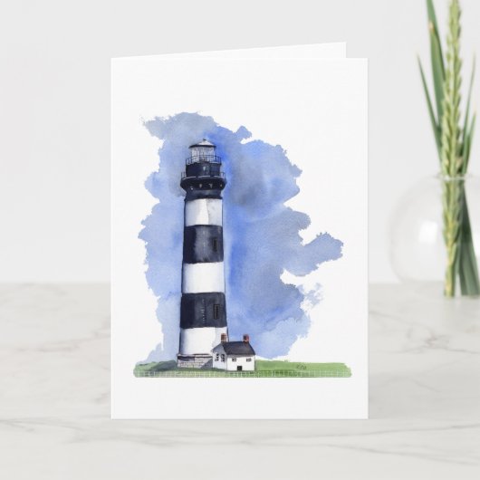 Carte Bodie Island Lighthouse blank greeting card (Devant)