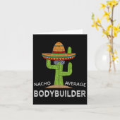Carte Bodybuilder Funny (Fleur jaune)