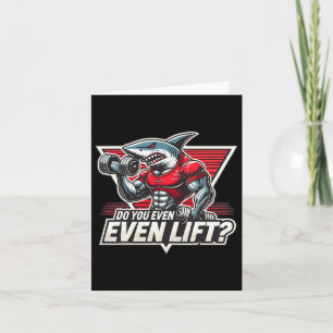 Carte Bodybuilder Shark Lover Salle De Fitness Fitout Bo