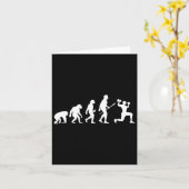 Carte Bodybuilding Evolution Drôle Exercice de Bodybuild (Fleur jaune)