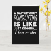 Carte Bodybuilding Powerlift Dire Cadeau (Fleur jaune)