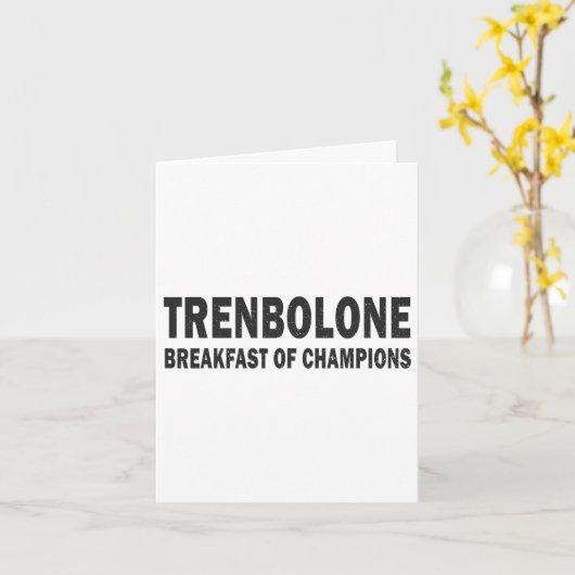 Carte Bodybuilding Stéroïde Trenbolone Petit-Déjeuner Ch (Fleur jaune)