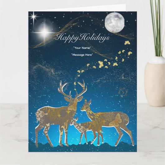 Carte Boganhues Luxe Imprimer vacances (Devant)