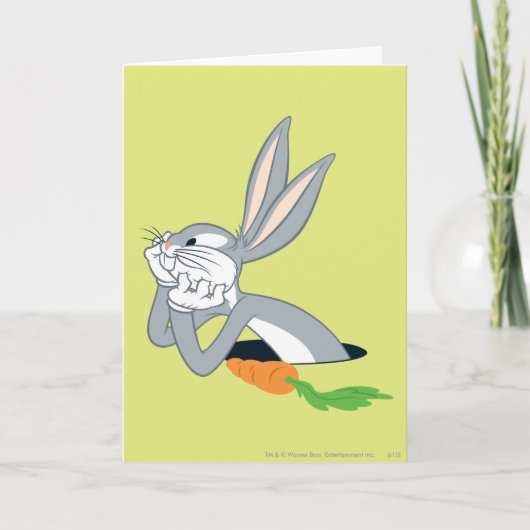 Carte BOGS BUNNY™ avec carotte (Devant)