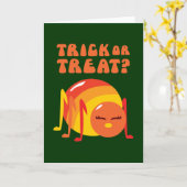 Carte Bogue d'Halloween (Fleur jaune)