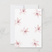 Carte Bohème Mariage Fleur Whimsical (Dos)