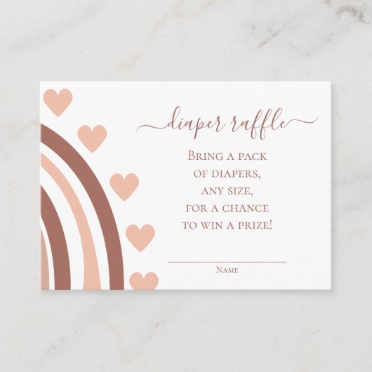 Carte Bohême Rainbow Diaper Raffin Enclôture (Devant)