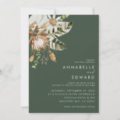 Carte bohemian botanical modern elegant foliage (Devant)