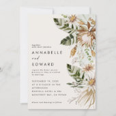 Carte bohemian botanical modern elegant foliage (Devant)