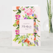Carte Bohemian Spring Floral Mother's Day Card (Devant)