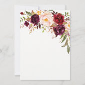 Carte Boho À quel point connaissez-vous la mariée? (Dos)