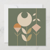 Carte Boho Abstrait Lily (Devant)